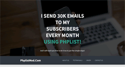 Desktop Screenshot of phplistmod.com